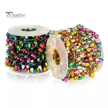 Красочная гирлянда Очень длинная гладкая поверхность, свободная резка. Широкое применение. Декоративная пластиковая рождественская елка. Красочные поддельные гирлянды. Поделки своими руками. зелёный