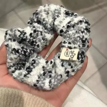 Красочная маленькая плюшевая резинка для волос в виде желейной фасоли, резинка для волос в виде толстой кишки, женская резинка для волос с превосходным вкусом, большая пушистая резинка для волос, корейские аксессуары для волос