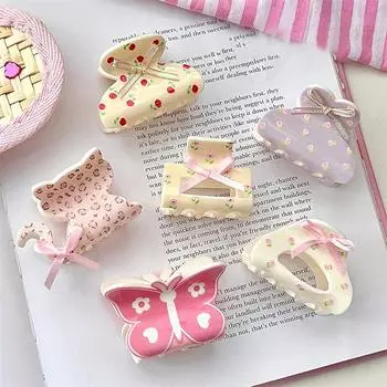 Красочная милая маленькая заколка для волос с милым бантиком и элегантным темпераментом в форме акулы