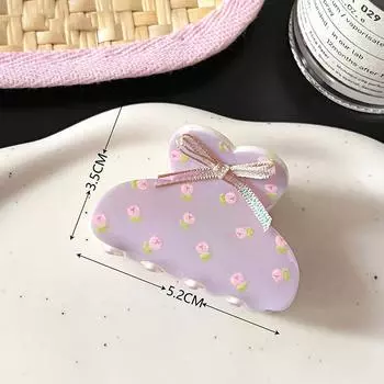 Красочная милая маленькая заколка для волос с милым бантиком и элегантным темпераментом в форме акулы