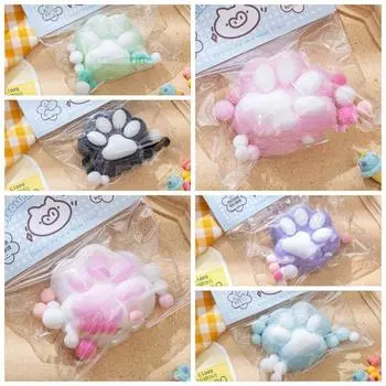 Красочная мини-игрушка для сжатия, интересная игрушка с медленным отскоком, забавная игрушка-лапка для кошки из термопластичной резины, подарок для детей style 6