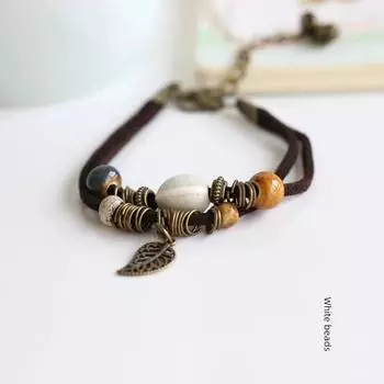 Красочная Модная Керамика Ручной Работы Женские Маленькие Украшения DIY White beads