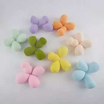 Красочная мягкая капля воды, косметическая губка для макияжа, косметическая пудра