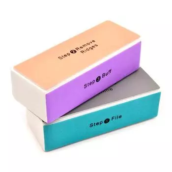 Красочная пилочка для ногтей, буфер для полировки, шлифовальный блок для дизайна ногтей, маникюрная губка, инструменты для дизайна ногтей