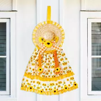 Красочная Подсолнух Ковбойская Шляпа Подвесное Украшение для Празднования Дня Благодарения