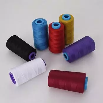 Красочная полиэстеровая швейная толстая нить Цветная фиксированная джинсовая нить в форме пагоды 1 шт. 20S/2 Нитка для сумки