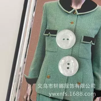 Красочная пуговица круглая под ракушку с двумя отверстиями, пуговица с перламутровым порошком, красочная пуговица для рубашки, пуговица для трикотажного свитера 1pcs