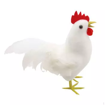 Красочная скульптура петуха для наружного домашнего декора White
