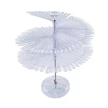 Красочная стойка для дизайна ногтей для дома и салона clear round head