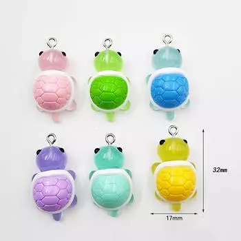 Красочная светящаяся мини-черепаха, микро-ландшафтная фигурка, украшение своими руками, светящаяся миниатюрная статуэтка черепахи, декор для сада в горшке H1