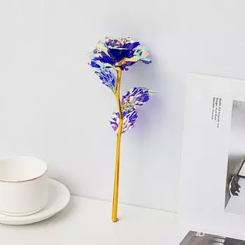 Красочная светящаяся роза Искусственный светодиодный светлый цветок уникальные подарки для девочек фиолетовый