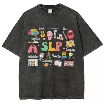 Красочная женская футболка с принтом букв, свободная, с заниженной линией плеча, оверсайз, с коротким рукавом, модный дизайн, повседневный милый топ S