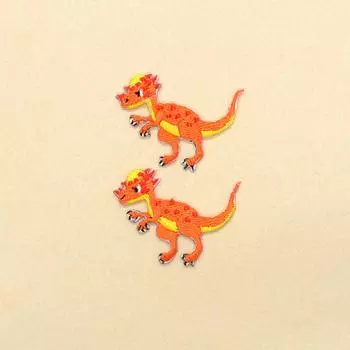 КРАСОЧНАЯ нашивка в стиле КОНФЕТ для мальчиков, вышитая для детей, детский сад, аппликация, пахицефалозавр N6625100 (Набор 2)