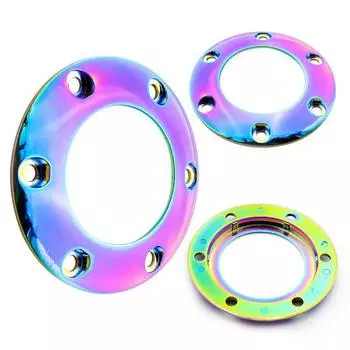 Красочное наружное кольцо с 6 отверстиями, модифицированное гоночное рулевое колесо, крышка кнопки звукового сигнала автомобиля