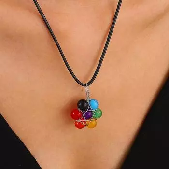 Красочное женское колье из бисера 1 PCS