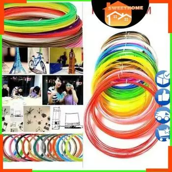 Красочные 3D-ручки с нитью для ручки PLA 1,75 мм, карандаш для печати без запаха, 20 | 10 | 40 цветов, пластиковая проволока накаливания для интеллектуальной ручки для 3D-рисования 5M x 20 Colors