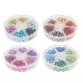 Красочные алюминиевые проволочные открытые кольца для ювелирных изделий, набор аксессуаров 1 4