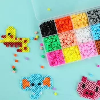 Красочные бусины Хама для поделок своими руками развивают творческие способности и воображение набор игрушек для поделок ручной работы