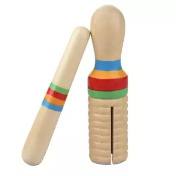 Красочные цельные деревянные детские игрушки Guiro Crow Sounder ударный музыкальный инструмент