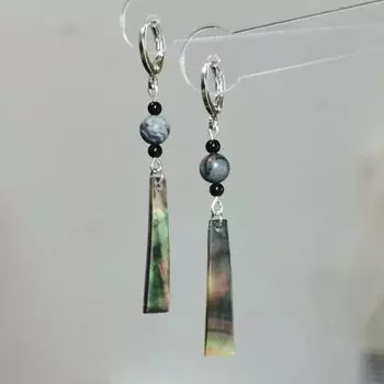 Красочные черные серьги-бабочки, стильные зажимы для ушей в стиле чернил и пряжки для ушей.