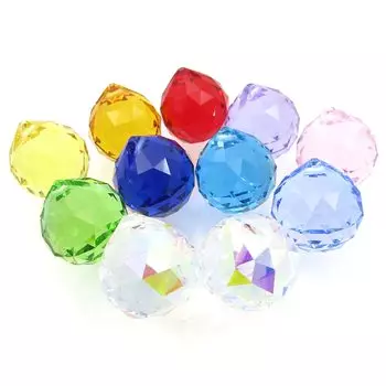 Красочные детали для ловца солнца ручной работы 20 мм 30 мм набор хрустальных стеклянных шаров (30мм МИКС)