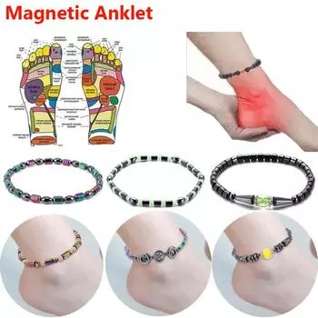 Красочные гематитовые энергетические магниты, браслет, женский браслет с цветным камнем, магнитная терапия, браслет для здравоохранения, очаровательные ювелирные изделия style1