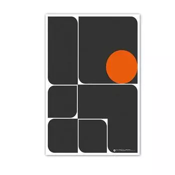 Красочные геометрические фигуры, постер и печать, абстрактная картина на холсте, скандинавские настенные картины для гостиной, украшения дома 21cm30cm NoFrame