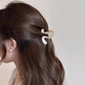 Красочные геометрические заколки для волос в виде акулы, металлические заколки для волос в виде краба, винтажные коготи для волос с уксусной кислотой, ежедневно разноцветный