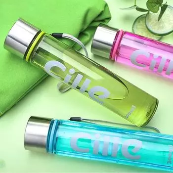 Красочные герметичные переносные бутылки для воды Спортивный легкий чайник для путешествий кемпинга походов офисный чайник Новая мини-бутылка для воды для детей зелёный