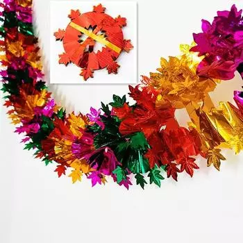 Красочные гирлянды из мишуры для рождественской елки, блестящие верхушки, подвесные украшения для рождественской елки, украшения для свадебной вечеринки 1PC