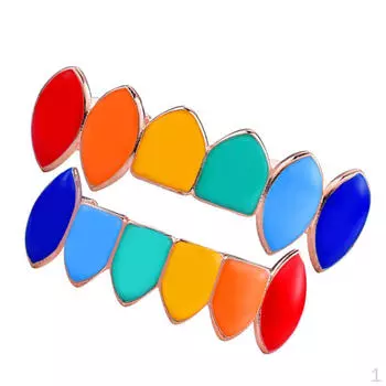 Красочные глянцевые острые аксессуары для полых грилей, золото