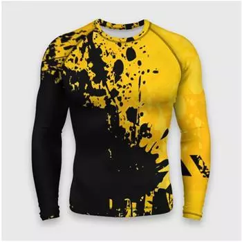 Красочные граффити-арт камуфляж для мужчин и женщин с длинными рукавами и круглым вырезом с 3D-принтом модная и персонализированная повседневная футболка S