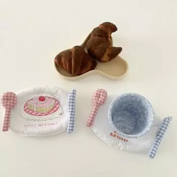 Красочные хлопковые подставки ручной работы, изоляционные коврики для стола, подставки под тарелки, домашние украшения, кухонные принадлежности для чашек и тарелок 11x17 cm