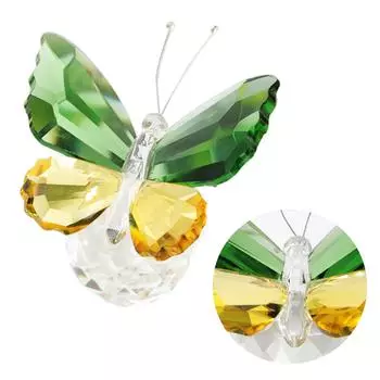 Красочные хрустальные бабочки скульптура стеклянные бабочки в форме орнамента имитация насекомых украшения уникальный подарок ручной работы 3