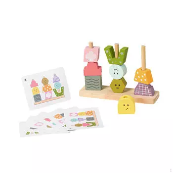 Красочные игрушки из бисера Сортировщик геометрических фигур Раннее развитие познавательных способностей Мелкая моторика