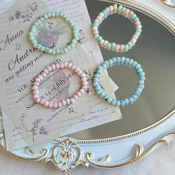 Красочные керамические браслеты из бисера для женщин и мужчин, простые универсальные браслеты ручной работы из бисера, украшения для вечеринок, аксессуары, подарки A2