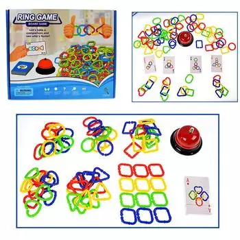 Красочные кольца для детей, забавная игра, классические развивающие игрушки для интеллекта, головоломки, настольные игры, развлечения