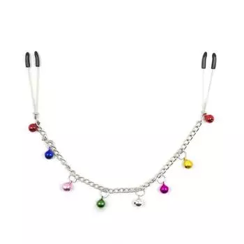 Красочные колокольчики украшения для тела цепи с регулируемыми зажимами клипсы разноцветный