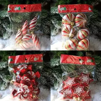 Красочные конфеты подвесные рождественские украшения 6 шт. для украшения елки Candy