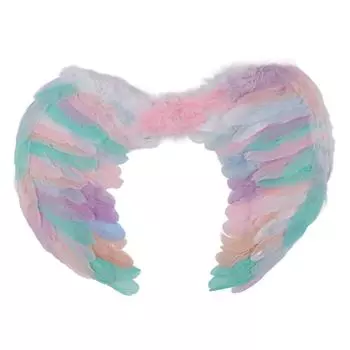 Красочные крылья ангела, легкие, изысканные, искусственные крылья ангела для вечеринки на Хэллоуин Small