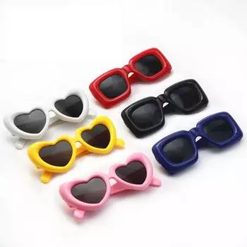 Красочные квадратные надувные солнцезащитные очки для мужчин и женщин — забавные, милые, очки в уличном стиле