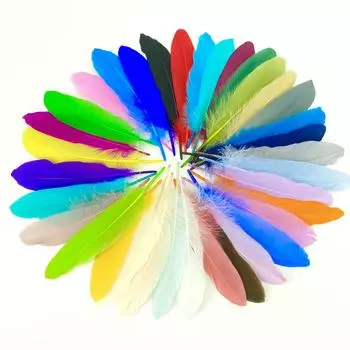Красочные лебединые перья, шлейф 15-20 см/6-8 дюймов для рукоделия, украшения своими руками, свадебная вечеринка, аксессуары для домашнего декора 10pcs чёрный