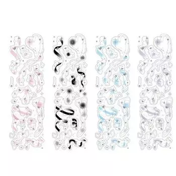 Красочные ленты голографические лазерные наклейки Diy Scraping Kawaii декоративные материалы идол карты альбом деко наклейки товары для рукоделия розовый