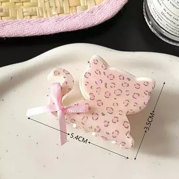 Красочные милые маленькие коготки для волос, сладкий бантик, ацетатная заколка для волос, аксессуары для волос для женщин и девочек, элегантный темпераментный зажим в виде акулы A5