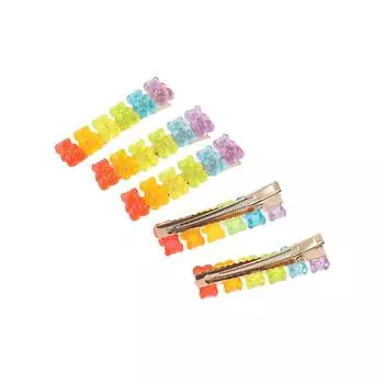 Красочные милые пластиковые смоляные женские однотонные заколки для волос заколка для волос головной убор разноцветный