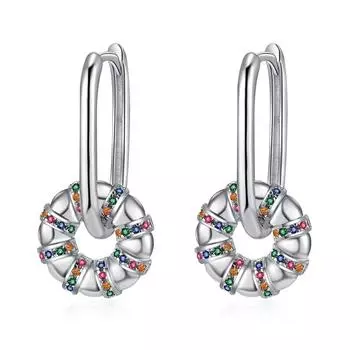 Красочные милые серьги-пончики женские украшения свадебные подарки на вечеринку