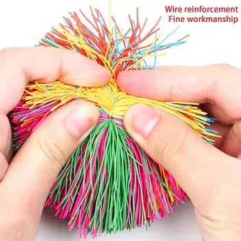 Красочные надувные шарики для снятия стресса Радужный сенсорный шарик для непоседы Тяжелые шарики Детский эластичный шарик S:8cm25g