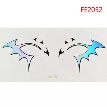 Красочные наклейки для макияжа глаз Лазерная подводка для глаз Брови Искусство на лице Наклейки Наклейки Хэллоуин Год Фестиваль Украшения для вечеринок