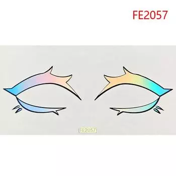 Красочные наклейки для макияжа глаз Лазерная подводка для глаз Брови Искусство на лице Наклейки Наклейки Хэллоуин Год Фестиваль Украшения для вечеринок