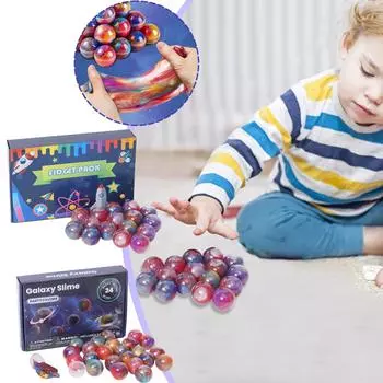 Красочные Небесно-Кристальные Грязевые Слаймы Детские Игрушки One Size синий